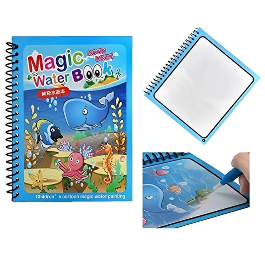 Magic Water Book with Doodle Pen – No-Mess Coloring Fun for Kids!