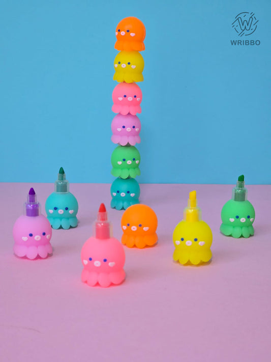 Octopus-Shaped Highlighter – Cute & Colorful