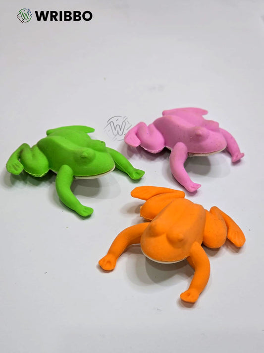 Frog Shaped Eraser – Stylish & Fun School Essential