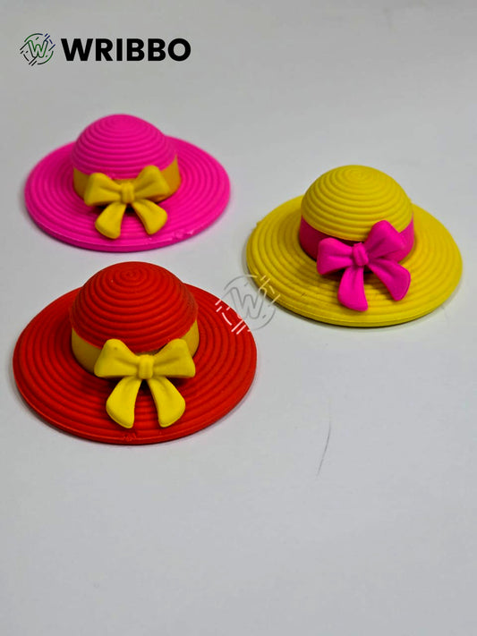 Fashion Hat Shaped Eraser – Stylish & Fun School Essential