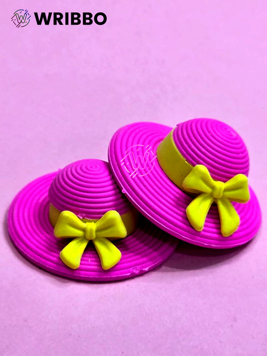 Fashion Hat Shaped Eraser – Stylish & Fun School Essential