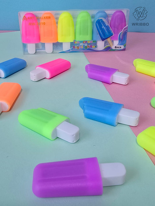 Ice Cream Highlighters - Colorful Stationery