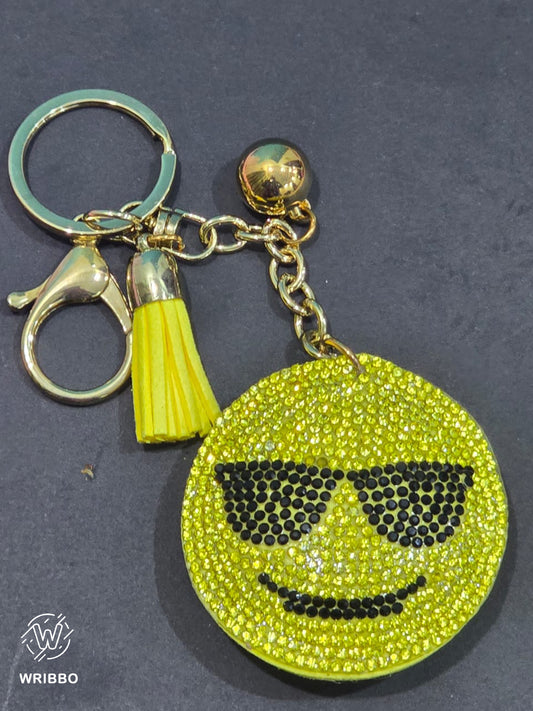 Yellow Smilie Face Keychain - Spread Joy and Happiness Wherever You Go