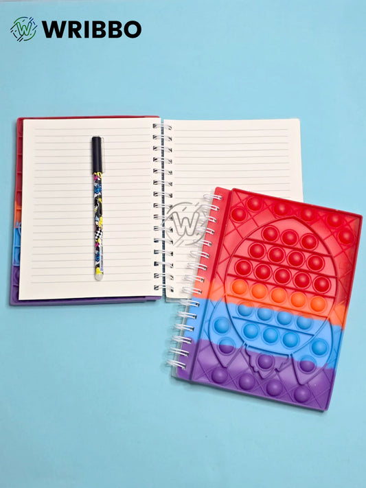 Pop It Stress Reliever Diary – Fun & Relaxing Fidget Journal